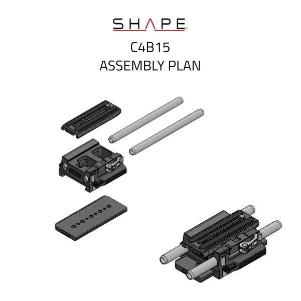 SHAPE Baseplate 15mm ligero Canon C400 - Imagen 4