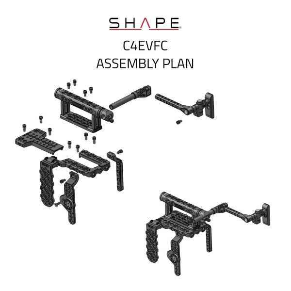SHAPE Cage Handle EVF Mount Canon C400 - Imagen 2